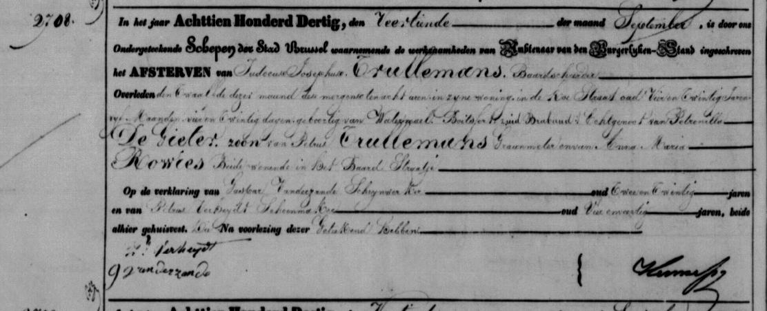 afsterwe van Charles Holsters